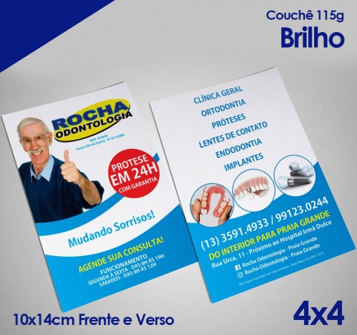 SL Gráfica e Comunicação Visual - Panfleto 10 x 15 115g Frente e Verso