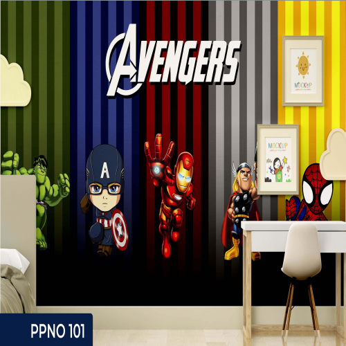 Adesivo decorativo para quarto infantil Menino Vingadores desenho 2