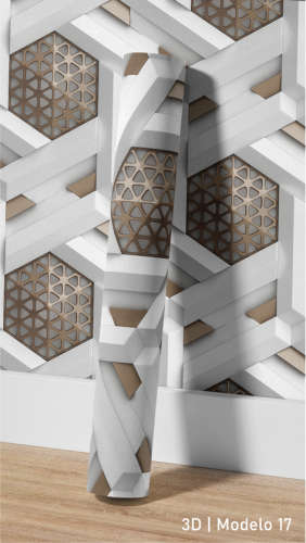 Adesivo decorativo para sala 3D - 17