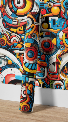 Adesivo decorativo para Quarto, sala Colors Teck games 13