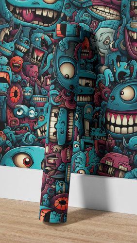 Adesivo decorativo para Quarto, sala Colors Teck games 14